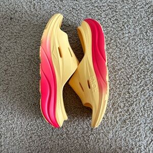 Hoka Women's Sandals in Yellow and Pink